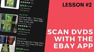 How to Scan DVDs With The Ebay App  Sell DVDs on Ebay 2021  Lesson 2 [upl. by Rivi595]