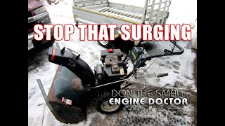 FIXING A Snowblower That Surges [upl. by Amity]