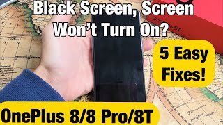 OnePlus 88 Pro8T Black Screen Screen Wont Turn On 5 Fixes [upl. by Jose]