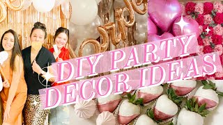 NEW INEXPENSIVE DIY PARTY DECORATING IDEAS  DOLLAR TREE PARTY DECOR  SPRINGS SOULFUL HOME [upl. by Arrim830]