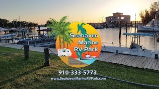 Seahaven Marine RV Park in Sneads Ferry North Carolina near Topsail Beach  Marina [upl. by Kerril]