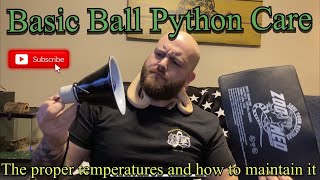 Ball Python 101 Basic Care  the correct temperature and the equipment needed [upl. by Giffy]