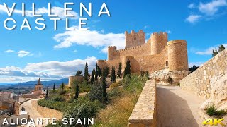 Tiny Tour  Villena Spain  Visit the Atalaya Castle from 12th century 2020 Feb [upl. by Sabec]