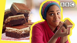 Nadiyas indulgent chocolate brownie recipe  Nadiya Bakes  BBC [upl. by Alliscirp652]