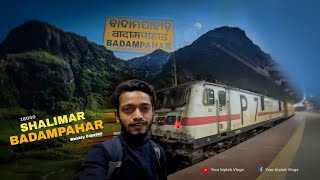 Midnight Train Journey  18049 Shalimar  Badampahar Weakly Express [upl. by Lyns]