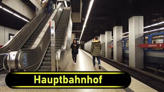 UBahn Station Hauptbahnhof  Munich 🇩🇪  Walkthrough 🚶 [upl. by Htebizile]