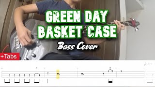 Green DayBasket case Bass cover Tabs in video [upl. by Akli187]