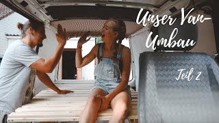 Ausziehbett Seitenschrank und Küchenzeile selber bauen  VW T4 Camper Selbstausbau Teil 3 [upl. by Esiralc]