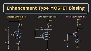 MOSFET Biasing  Enhancement Type MOSFET Biasing Explained [upl. by Allac]