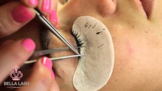 How to Do Eyelash Extensions by Bella Lash [upl. by Yknip]