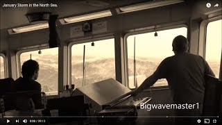 🔴 TERRIFYING Footage What Its Like OnBoard a Ship In a North Sea STORM waves Storm oceansoun [upl. by Spratt]