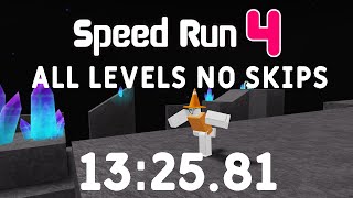 ROBLOX Speed Run 4  All Levels No Skips in 132581 [upl. by Eeldivad506]