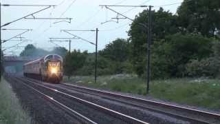 UK  94mph Deltic on ECML  The Elizabethan 11613 [upl. by Inod]