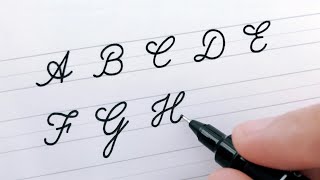 Cursive Writing  Letters A to Z  For Beginners  Worksheets to Improve Handwriting [upl. by Euqirdor]