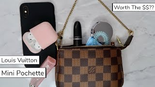 Louis Vuitton Mini Pochette  Whats In My Bag amp Review [upl. by Benedetto]