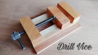 Making A Drill Press Vice  How To Make Wooden Vice [upl. by Nolham]