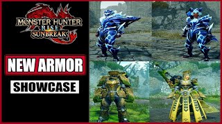 MHR Sunbreak  NEW Lunagaron amp Garangolm Armor Reveal  Full Showcase [upl. by Etnaled]