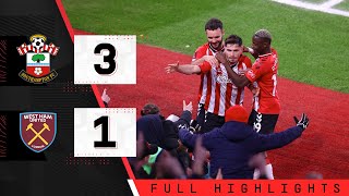 HIGHLIGHTS Southampton 31 West Ham United  Emirates FA Cup [upl. by Dyna]