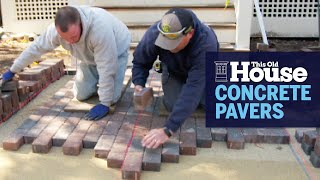 How to Build a Concrete Paver Walkway  This Old House [upl. by Aicilif18]