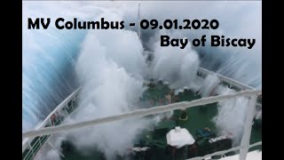 MV Columbus Storm Bay of Biscay [upl. by Bennie]