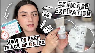 How to Keep Track of Skincare Expiration Dates  Skincare Shelf Life [upl. by Nodyl]