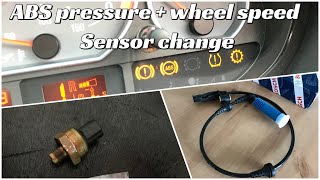 BMW e46 M3 ABS sensor  pressure sensor change [upl. by Renick]