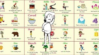 Homophones  The Most Confusing Words in the English Language  150 Homophones List [upl. by Naibaf19]