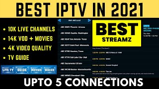 Top new IPTV Service in 2021  BEST Streamz IPTV Review  No IP Lock [upl. by Anoli]