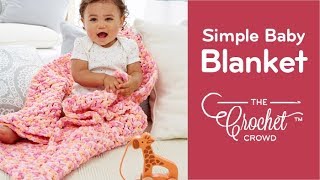 How to Crochet Beginners Simple Thick Baby Blanket [upl. by Lednam548]