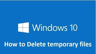 How to Delete temporary files in windows 10  Howtosolveit [upl. by Jazmin]