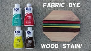 How to Stain Wood with Fabric Dye [upl. by Shaw]