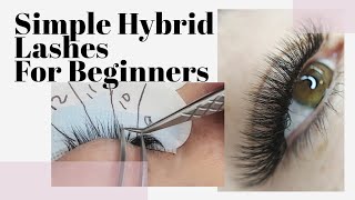 How To HybridMixed Lash Extensions For Beginners [upl. by Burlie241]