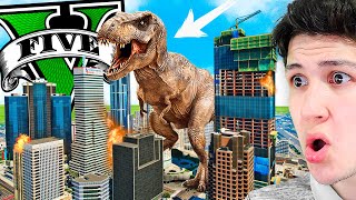 ENCONTRÉ un DINOSAURIO en GTA 5 Mods [upl. by Elsinore]