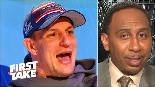 Stephen A reacts to the Patriots trading Rob Gronkowski to the Bucs  First Take [upl. by Heater]