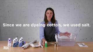 Rit Liquid Dye  How to Shibori Itajime [upl. by Refynnej]