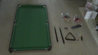 Debut  SnookerPool table  Reviewsetup guide [upl. by Ariaj561]