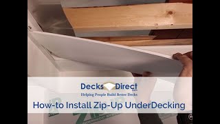 How to Install ZipUp UnderDeck Drainage System [upl. by Hanahsuar]