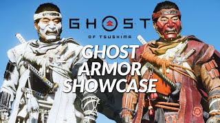 Ghost of Tsushima  Ghost Armor Showcase all 5 basic dyes [upl. by Spohr643]