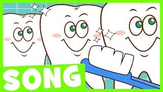 Brush Your Teeth Song  Simple Nursery Rhyme for Kids [upl. by Neyuh569]