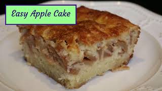 Easy Apple Cake Recipe  How to Make the Easiest Apple Cake [upl. by Zebulen]