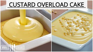 CUSTARD CAKE RECIPE Creamy Vanilla Custard Cake [upl. by Esinyt535]