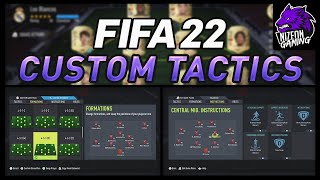 How To EDIT In Game FormationsInstructions amp Custom Tactics  FIFA 22 [upl. by Aicnarf]