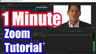 How to Zoom in Adobe Premiere Pro CC Fast Tutorial [upl. by Peterus865]