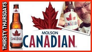 Molson Canadian Lager Review [upl. by Leotie442]