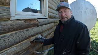 Log Home Restoration Log Rot Repair amp Replacing [upl. by Glinys]