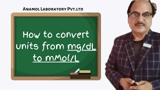 How to convert units from mgdL to mMolL [upl. by Naziaf]