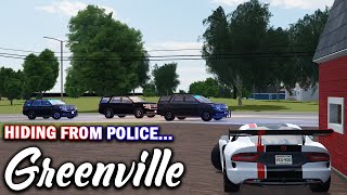 GETTING AWAY FROM THE POLICE  ROBLOX  Greenville Roleplay [upl. by Myer]