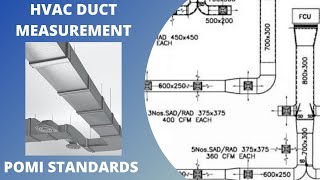 How to take off HVAC Duct measurements   POMI Standards [upl. by Aileno421]