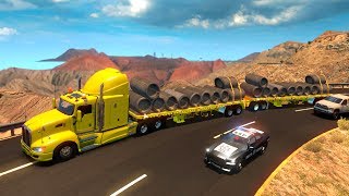 La Rumorosa  Doble Remolque Plataformas Ferbus  Kenworth T660 [upl. by Atinna]