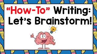 HowTo Writing Brainstorming [upl. by Ahen921]